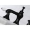 Kingston Brass KC7060PL Vintage 8" Widespread Bathroom Faucet, Matte Black KC7060PL - alternate 5